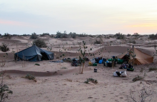 Campamento montado - Sáhara (Marruecos)