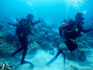 Jaime Barrallo y el Teniente buceando - Great Barrier Reef (Australia)