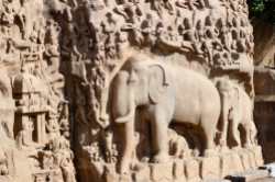 Bajorelieve en Mamallapuram - India
