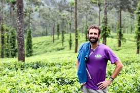 Mi barba en una plantación de té - Kerala - India